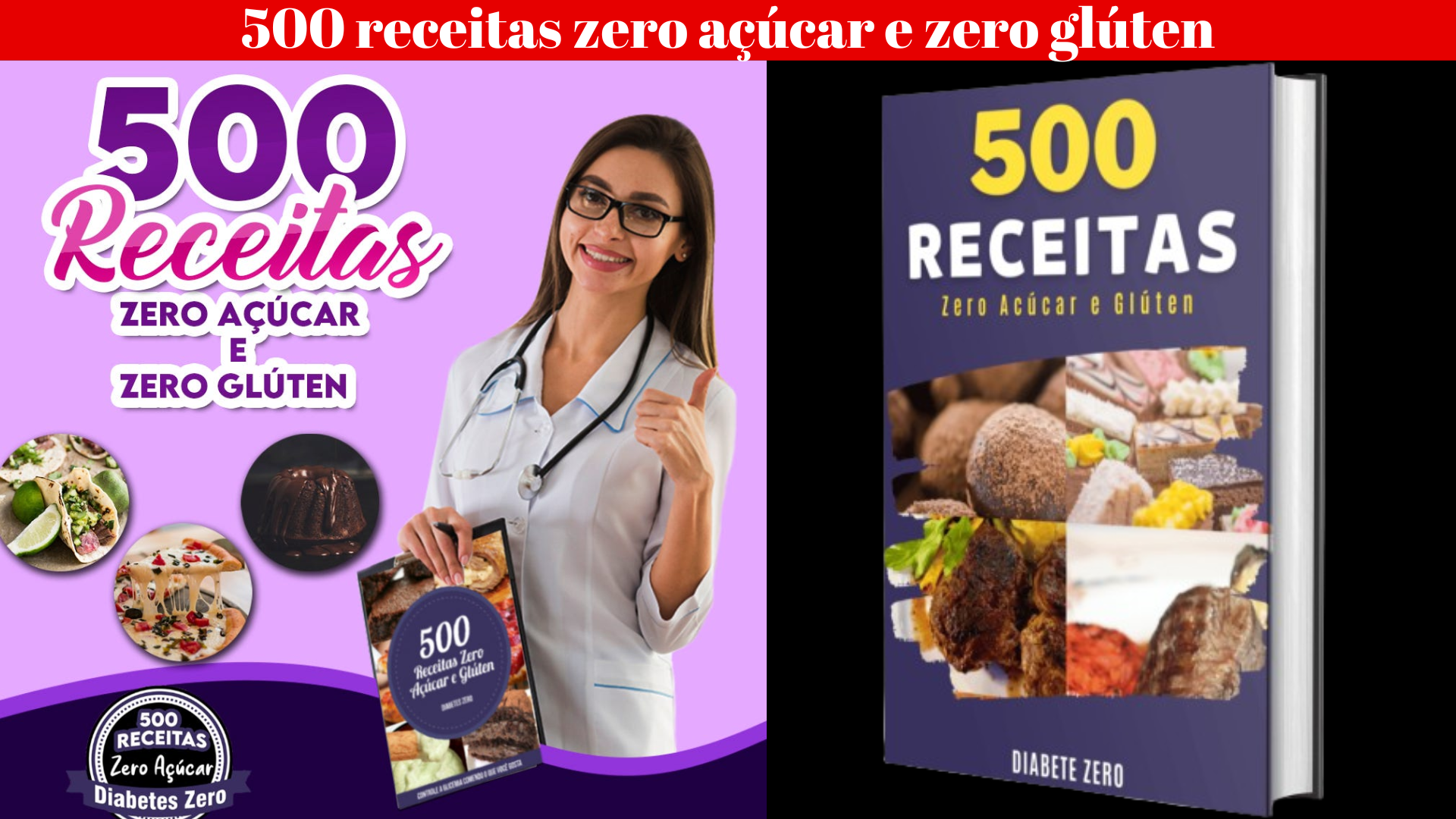 500 receitas zero açúcar e zero glúten